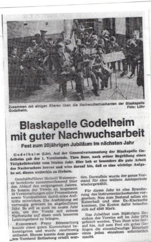 1973 Zeitungsartikel